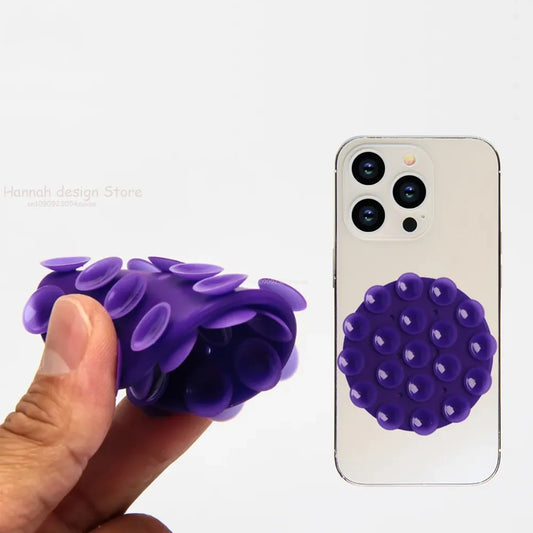 Portable Silicone Suction Power Bank Holder