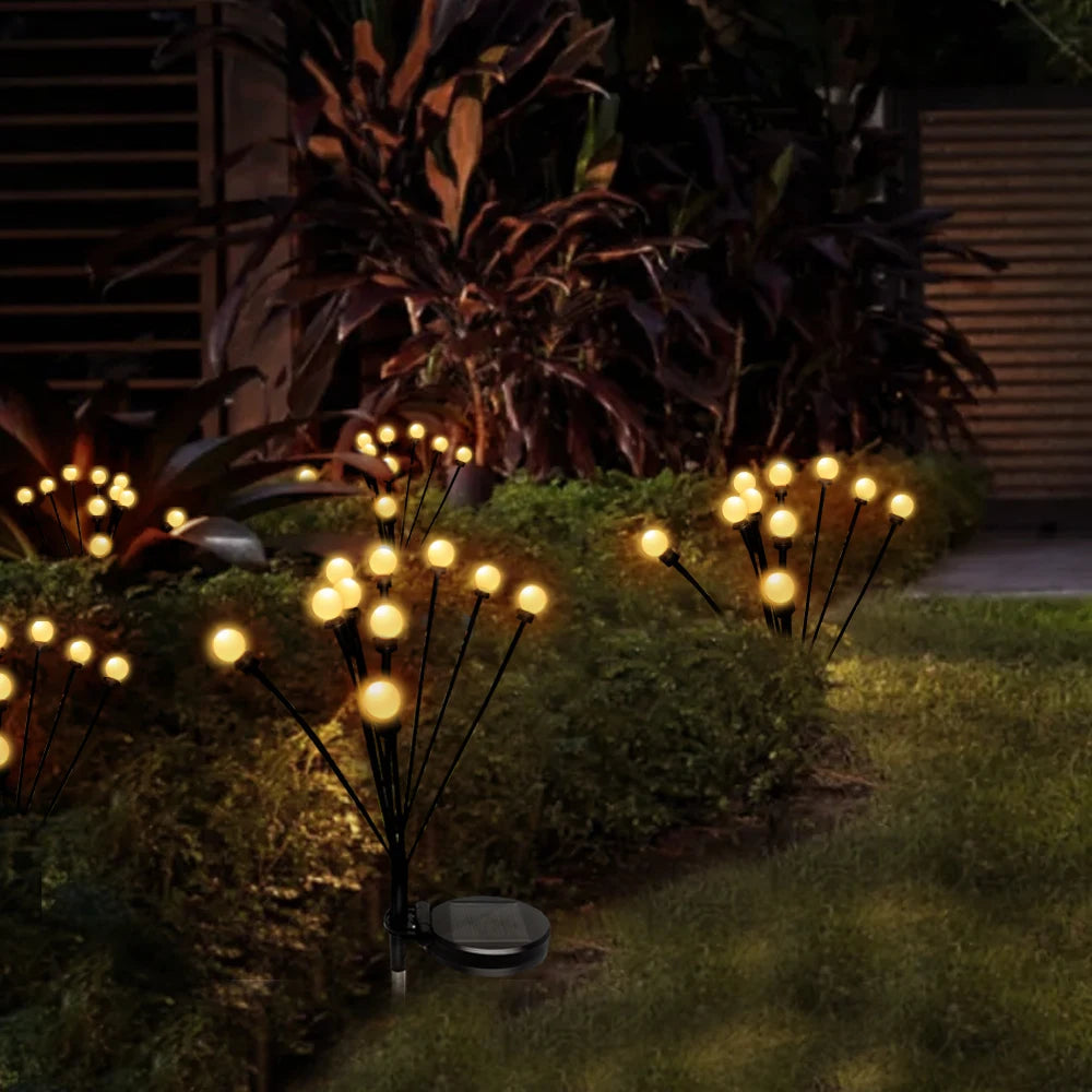 Solar Firefly LED Garden Lights