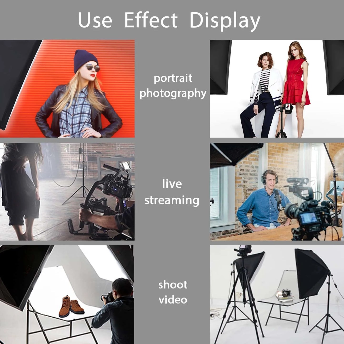 Professional Softbox Lighting Kit