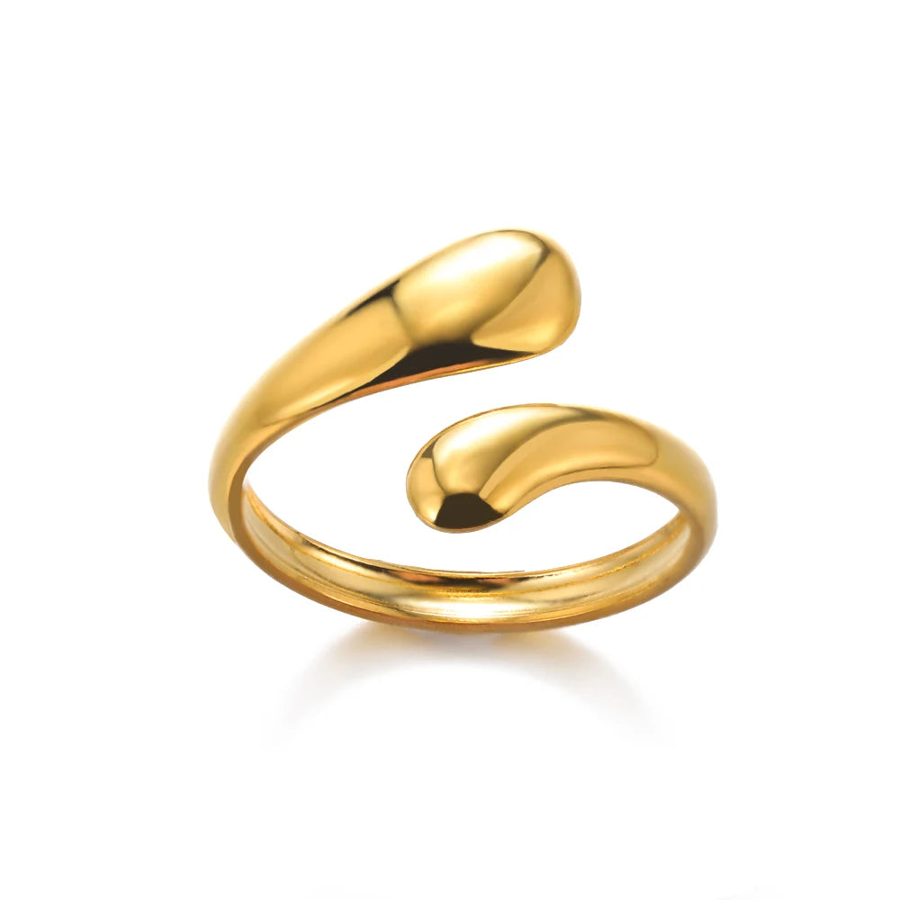 HPTOTMG 316L Gold Stainless Ring