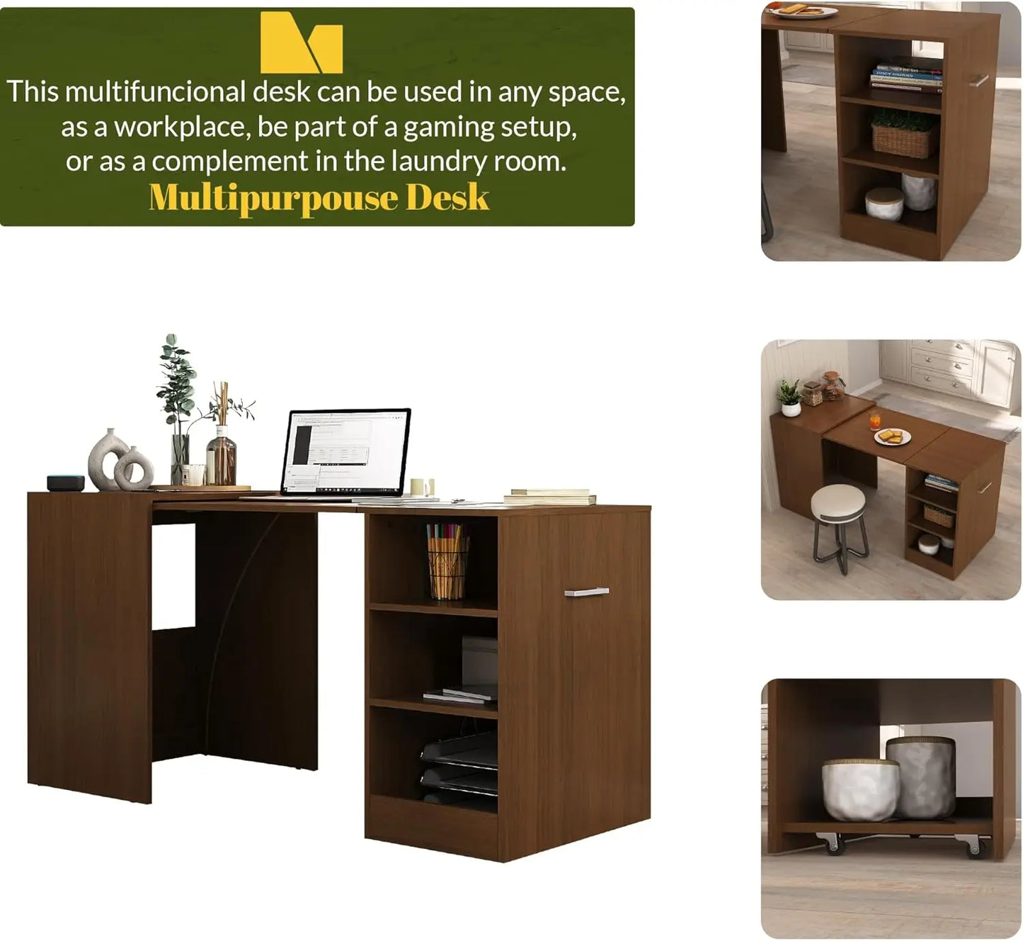 Modern Folding Corner Desk