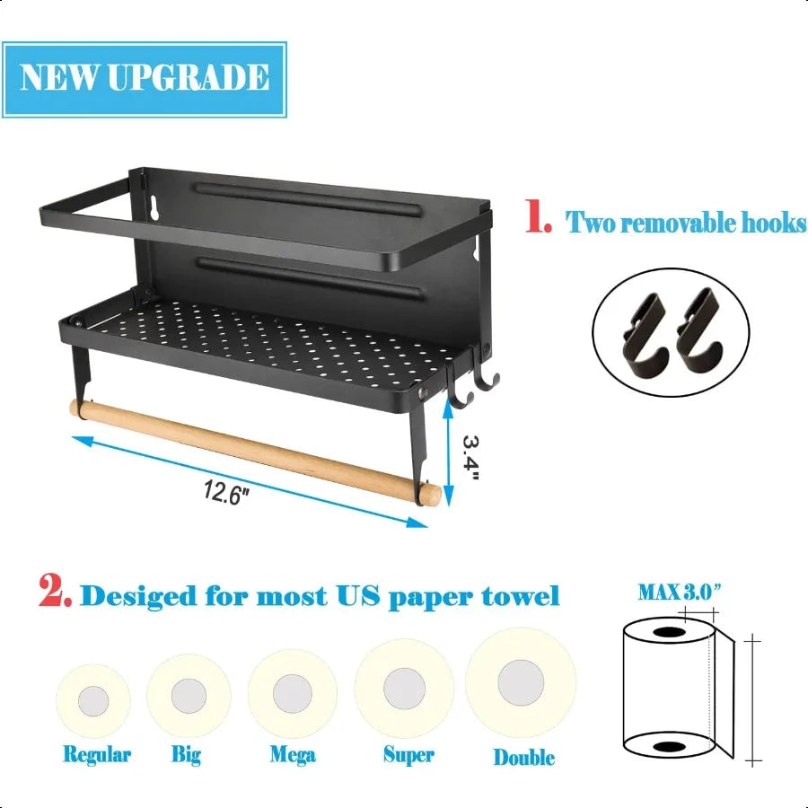 Magnetic Spice Towel Rack