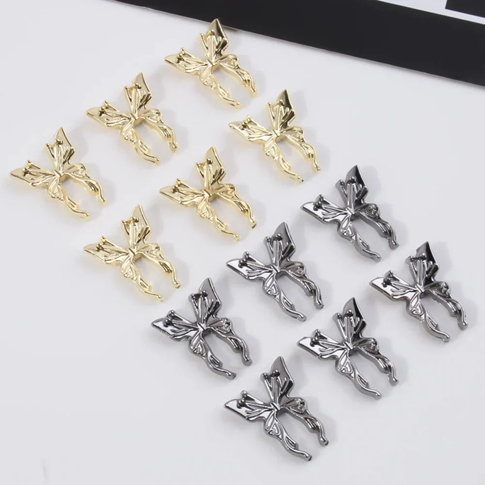 Gold/Silver Butterfly Nail Charms