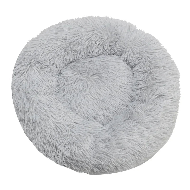 Plush Round Winter Pet Bed