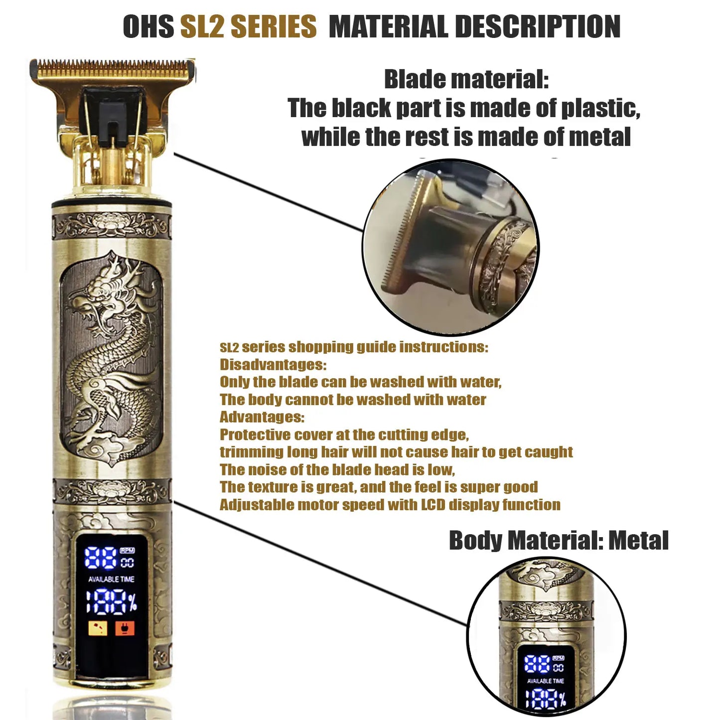 T9 Electric Hair Clipper Trimmer