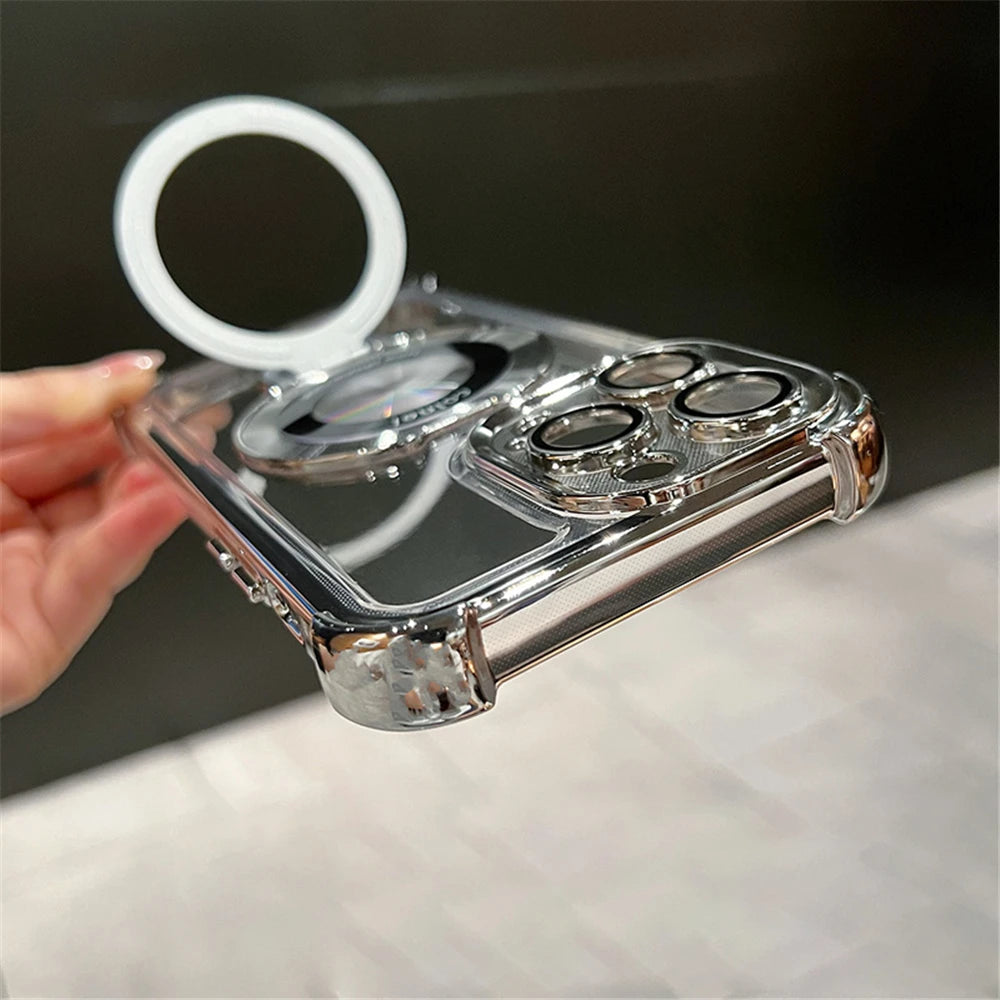 Luxury Magnetic Clear iPhone Case