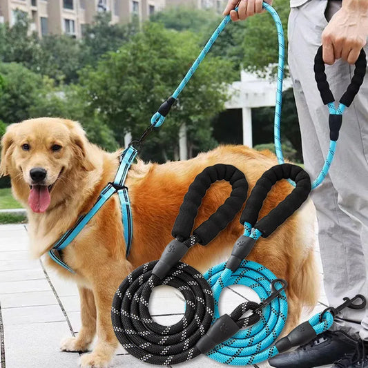 Reflective Dog Leash with Handle