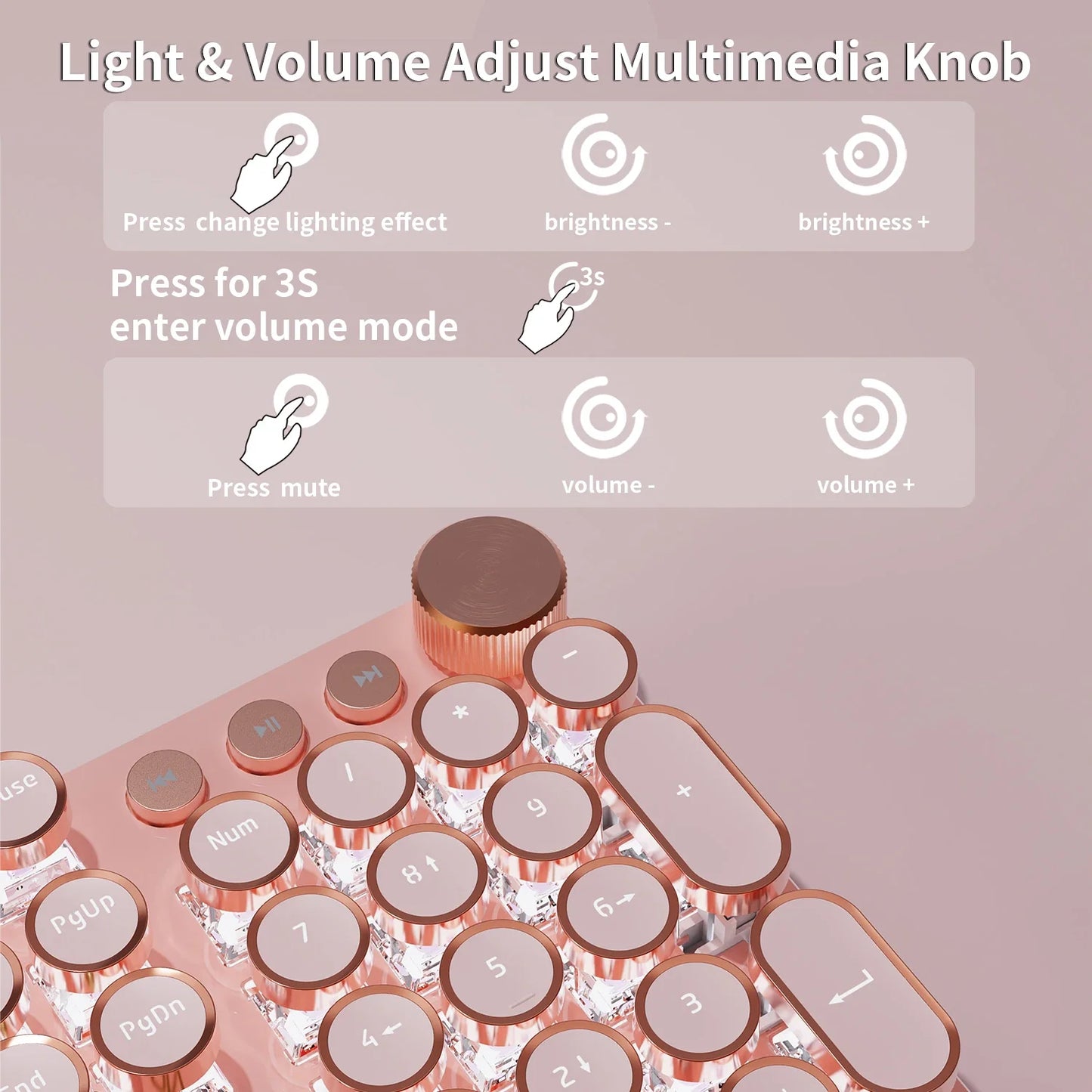 EWEADN V20 Typewriter Keyboard