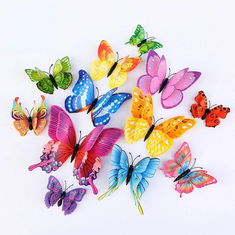 Vibrant Butterfly Fridge Magnets