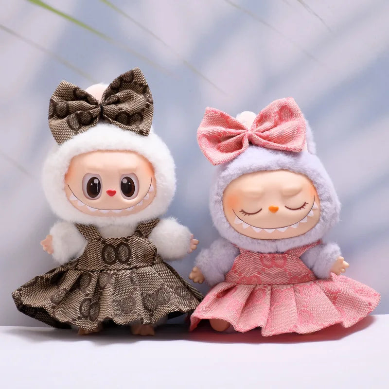 Labubu Designer Plaid Dress Set