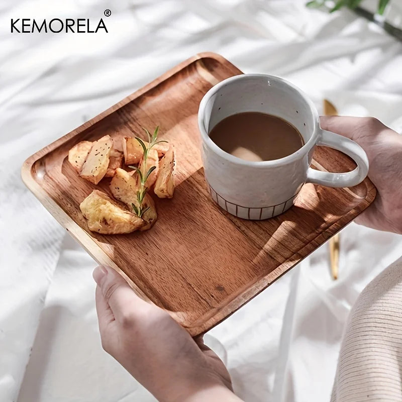 Acacia Wood Coffee Tray