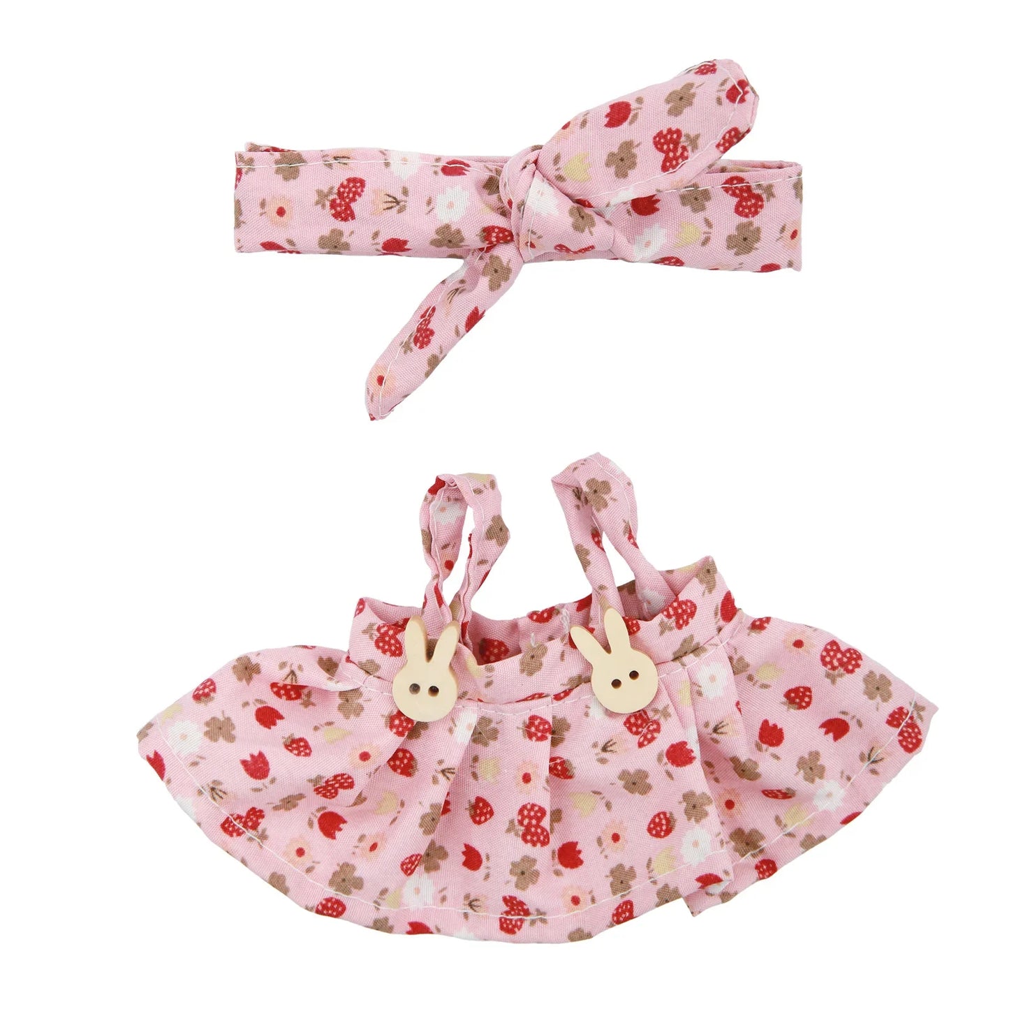 Labubu Floral Doll Outfit Set
