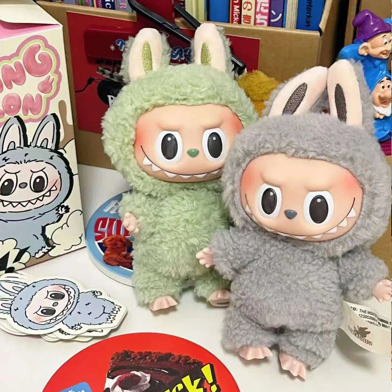 Labubu 2.3 Flocking Pendant Keychain