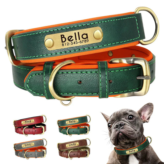 Custom PU Leather Dog Collar
