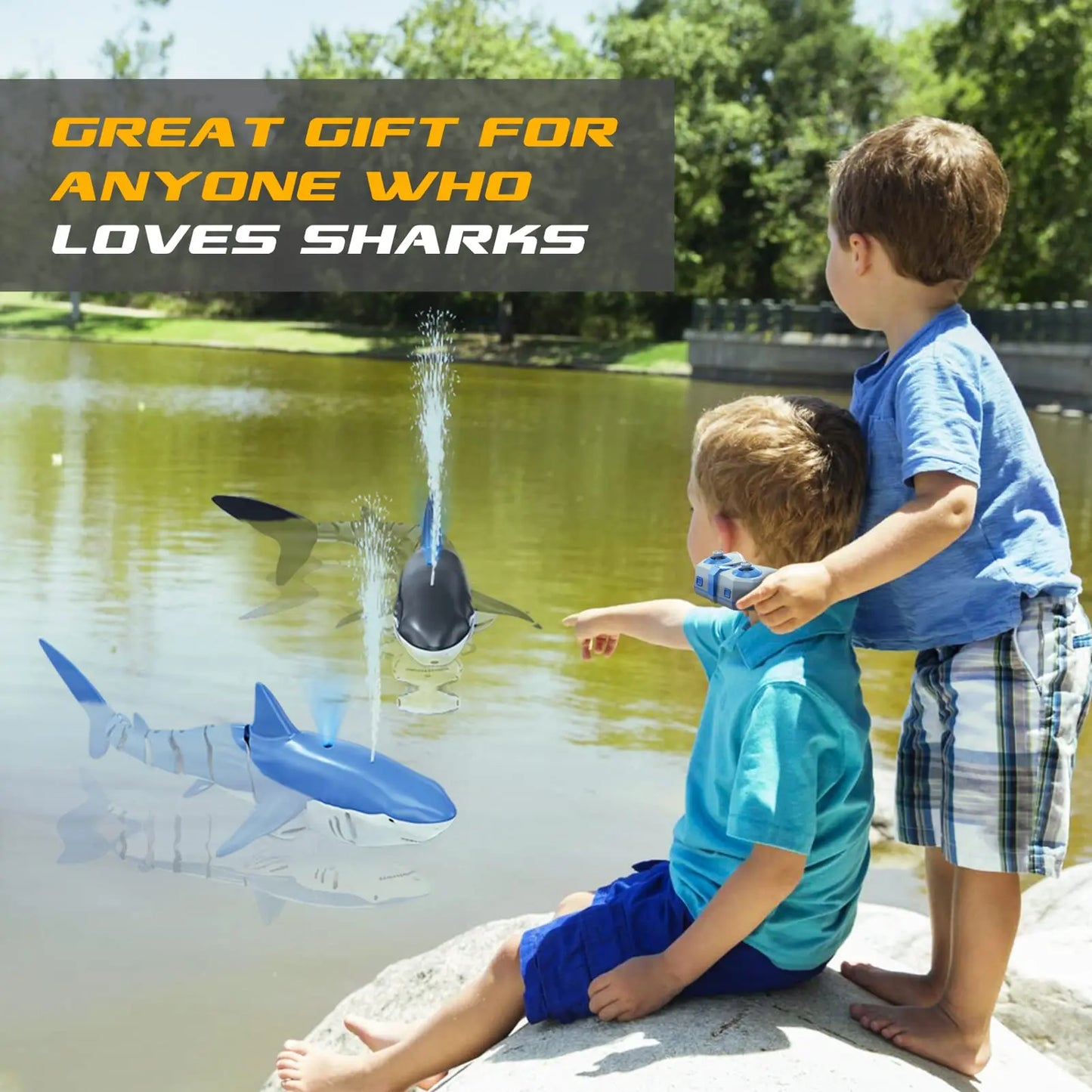 CONUSEA Smart RC Shark Water Toy