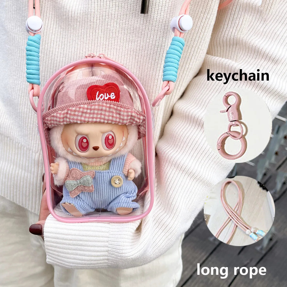 Labubu V2 Display Crossbody Bag