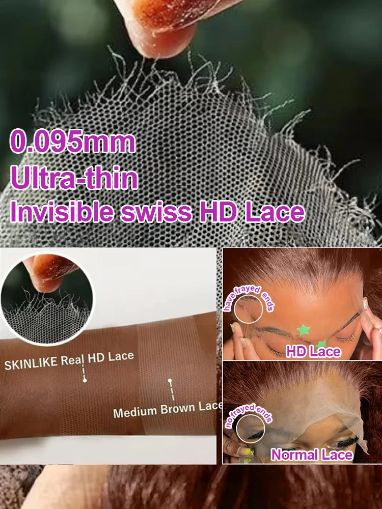 Chocolate Brown Deep Curly Wig