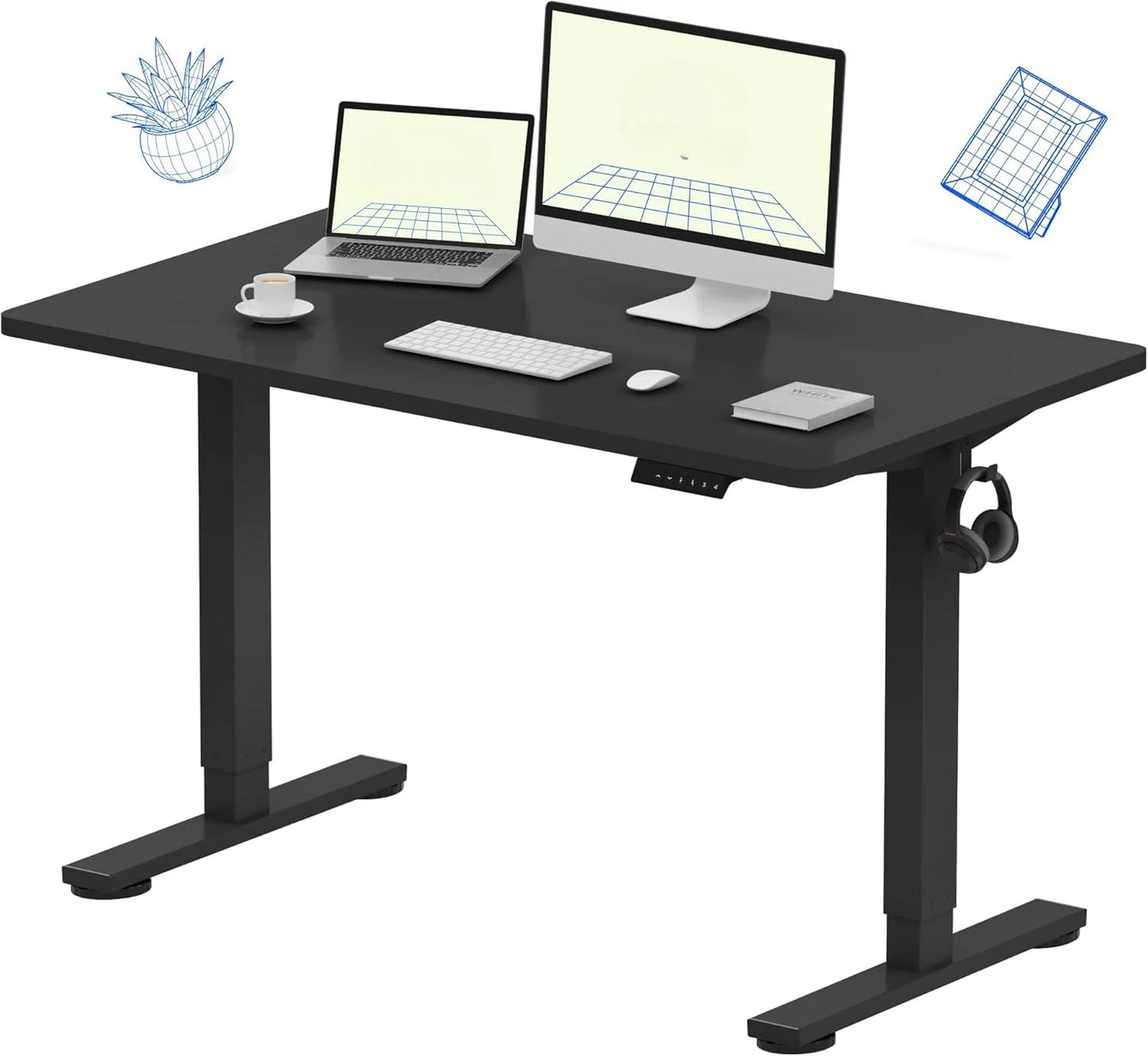 ANGDUO 48x24" Whole-Piece Standing Desk