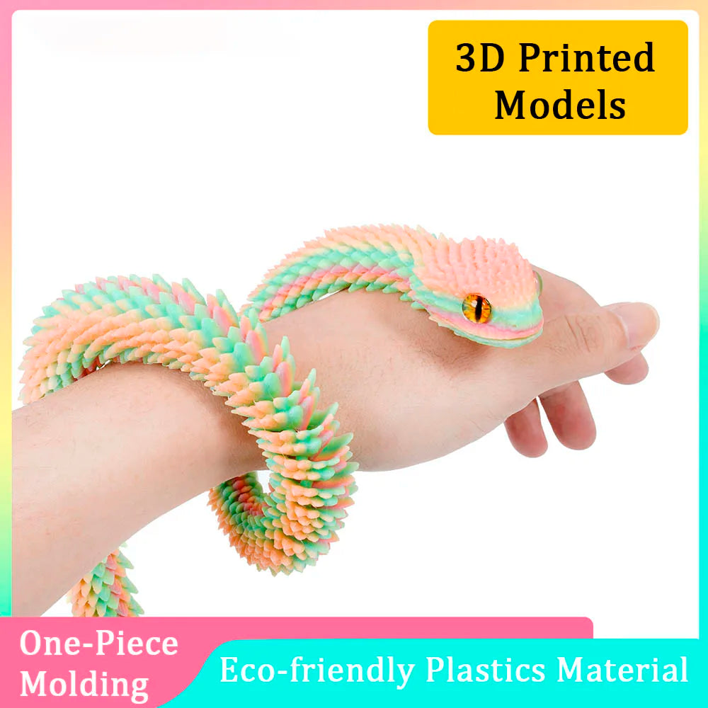3D Printed Colorful Snake