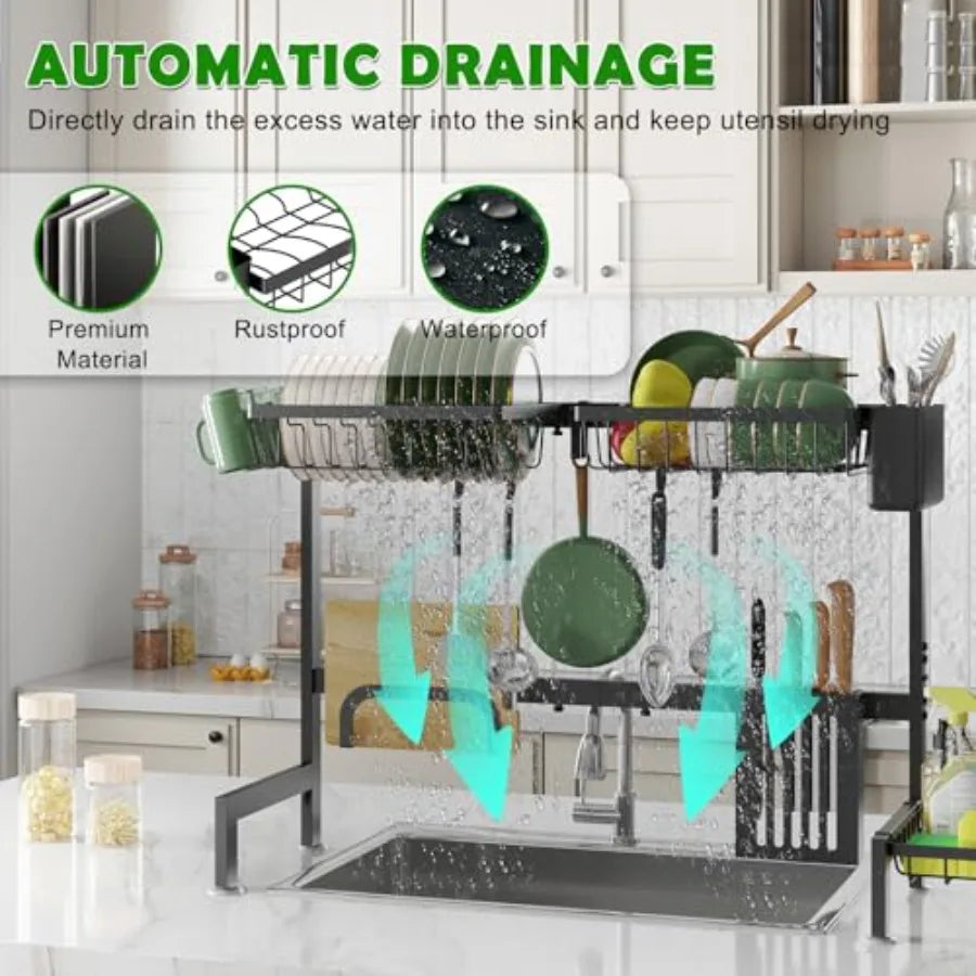 Adjustable Over Sink Dish Rack