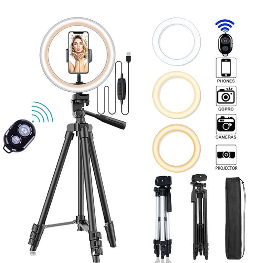 BTFOOR 26cm LED Selfie Ring Light