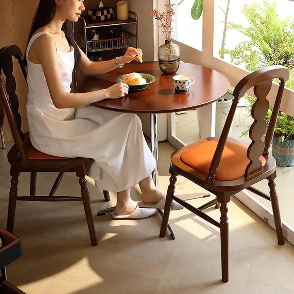 GUANGBAI Mid-Century Round Dining Table