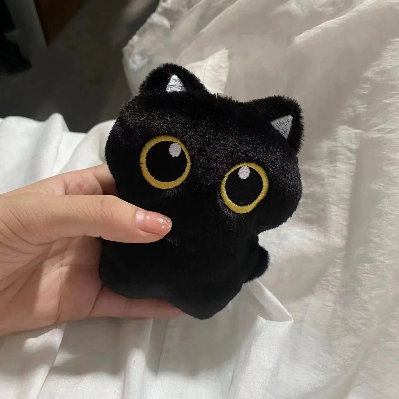 DOYOUDO Black Cat Plush Pendant