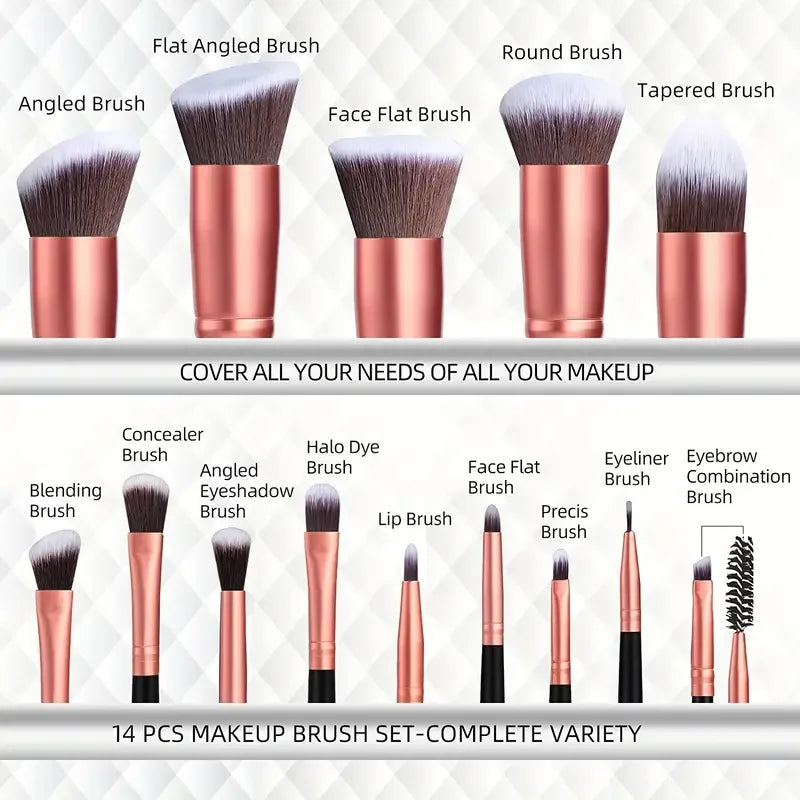 14PCS Professional Makeup Brush Set