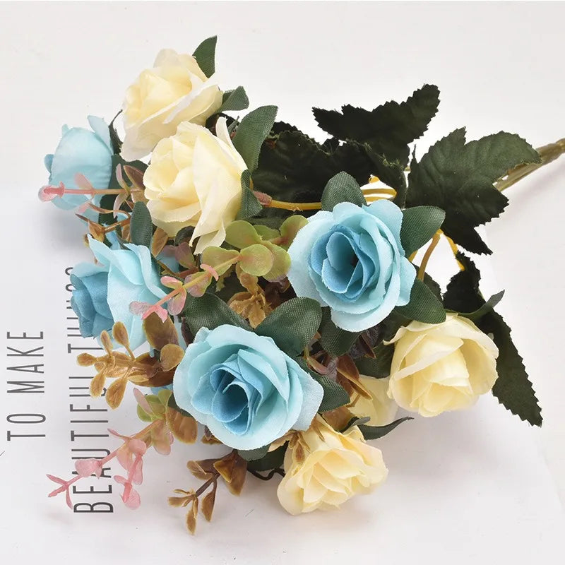 Artificial Rose Flowers 12 Heads