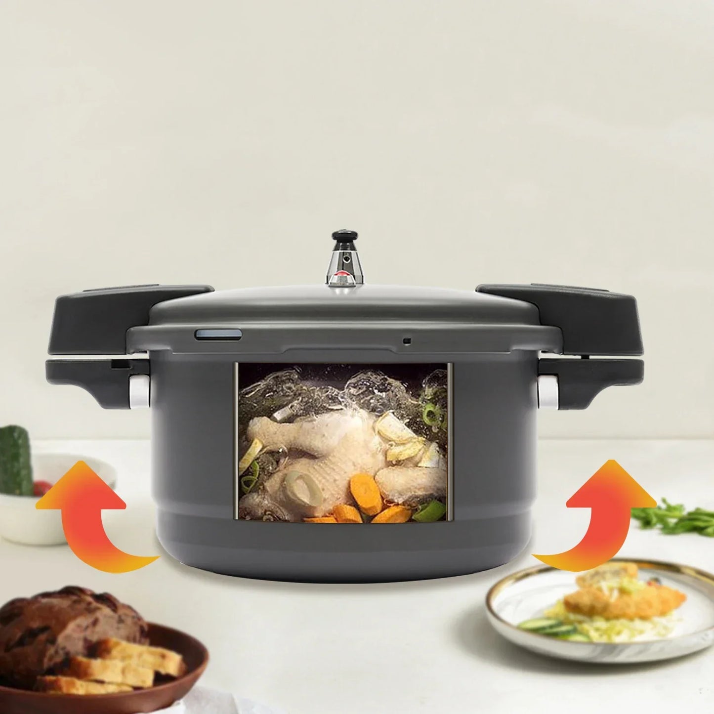 Hard Coated Pressure Cooker