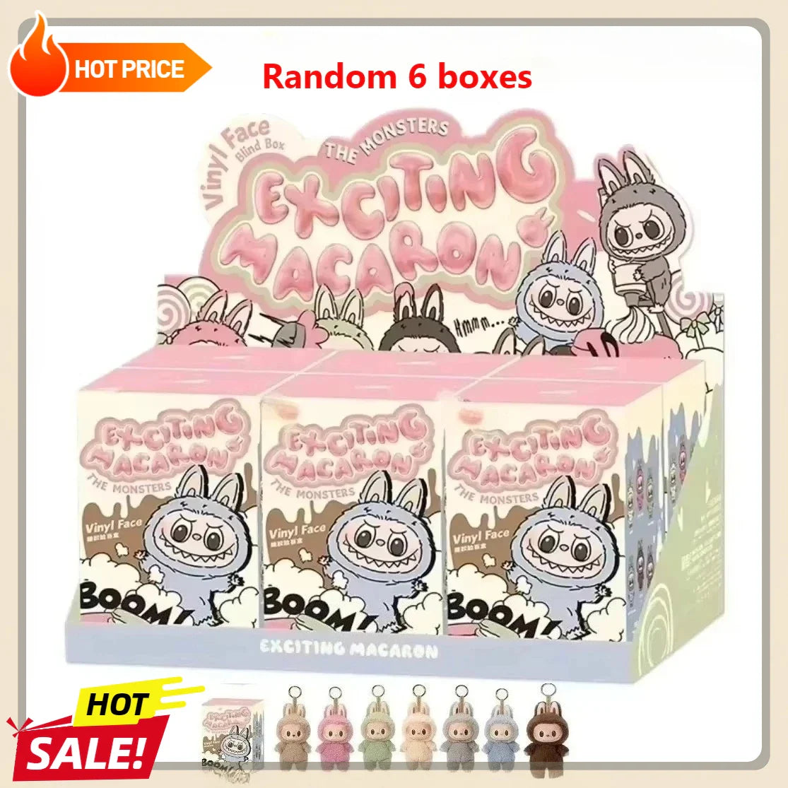 MINISO Macaron Labubu Plush Blind Box