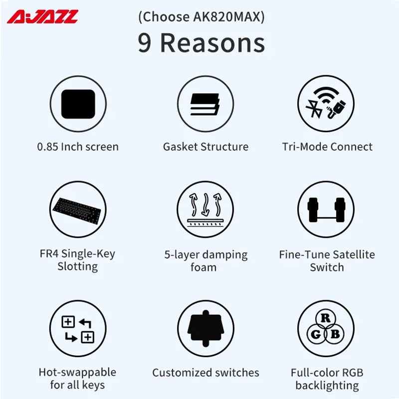 AJAZZ AK820 Max Gaming Keyboard