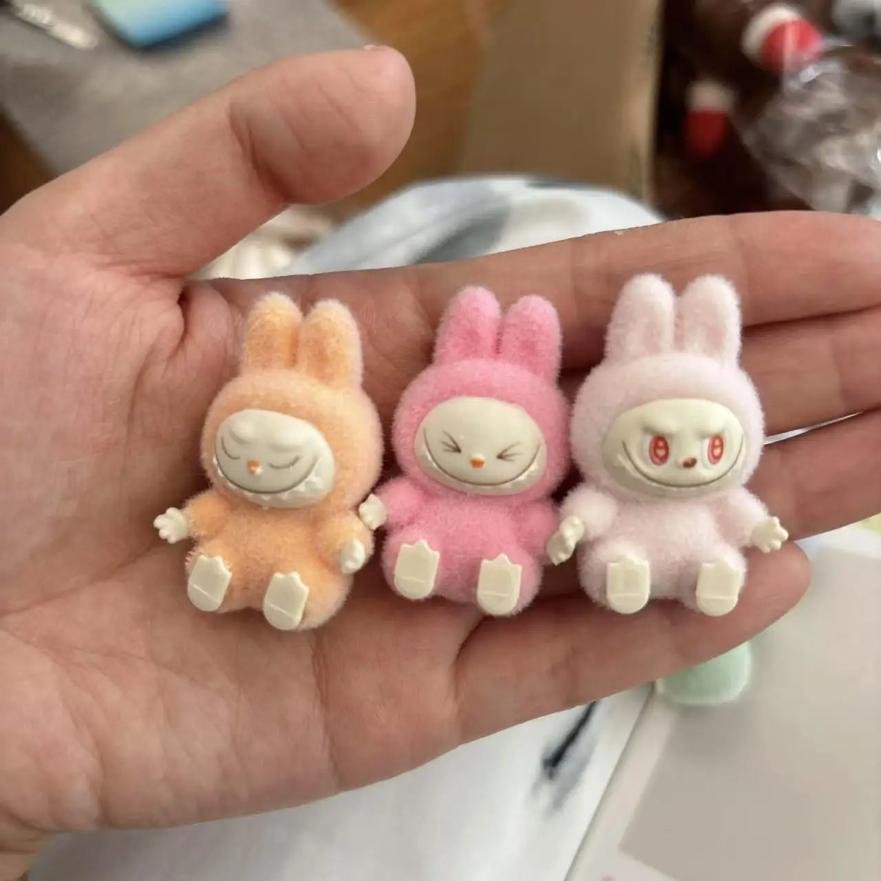 Mini Labubu Sitting Posture Action Figure Dolls