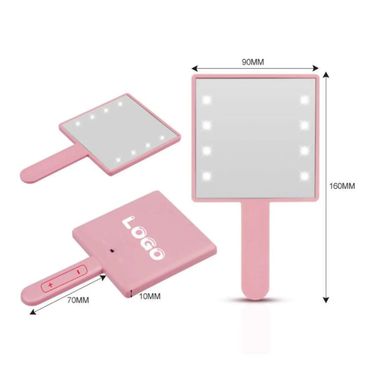 LED Handheld Makeup Mirror