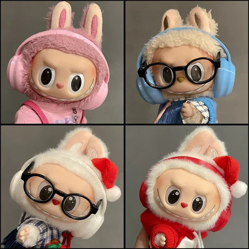 Labubu Doll Macaron Earphones