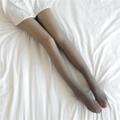 Thermal Stockings Woman Fleece Tights Sexy Winter Warm Pantyhose Translucent Slim Thicken Tights Elastic Velvet Pantyhose Female