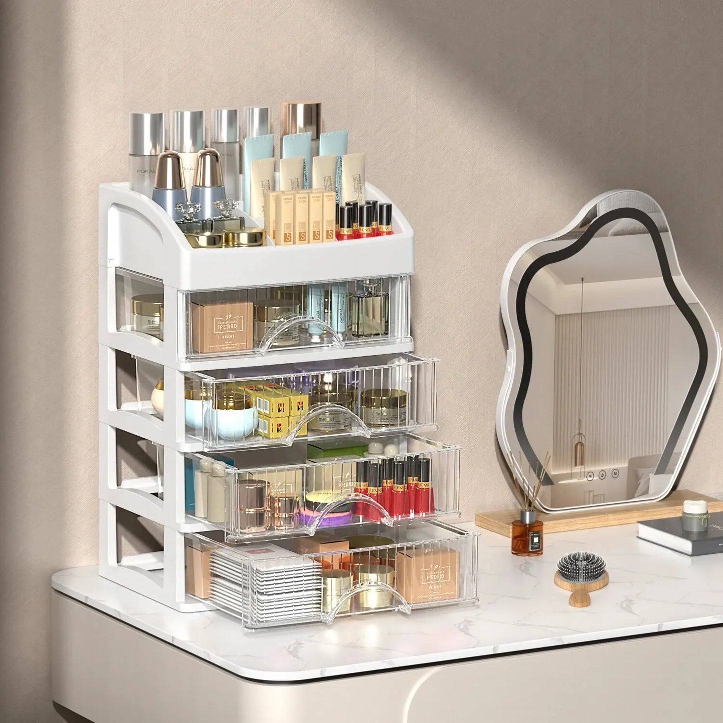 Luxury Dust-Proof Makeup Organizer