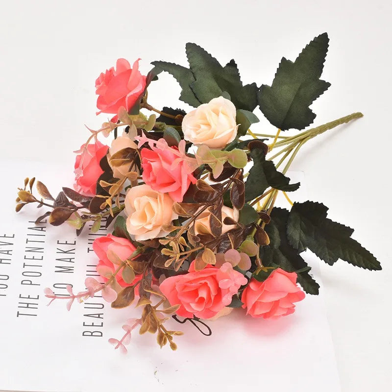 Artificial Rose Flowers 12 Heads