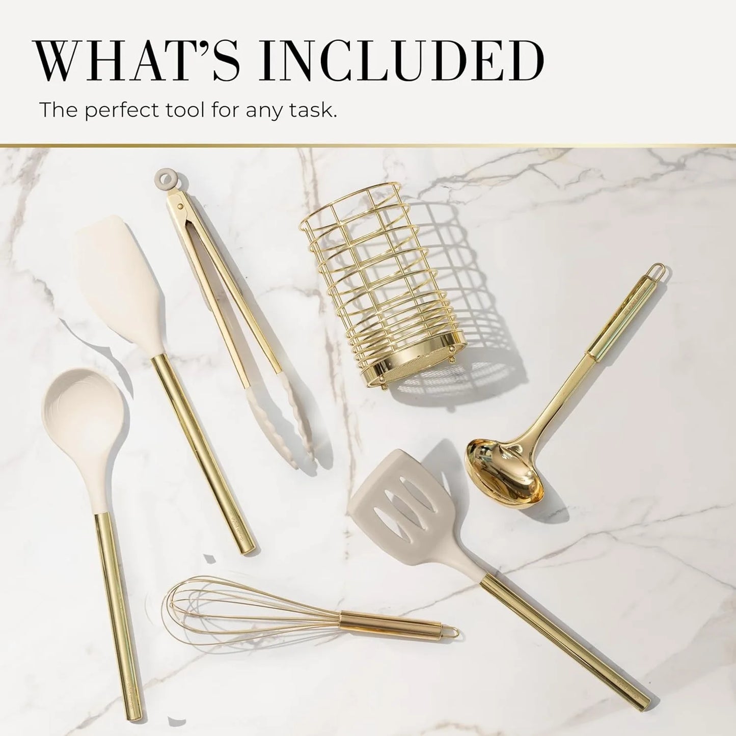 Silicone Stainless Steel Kitchen Set