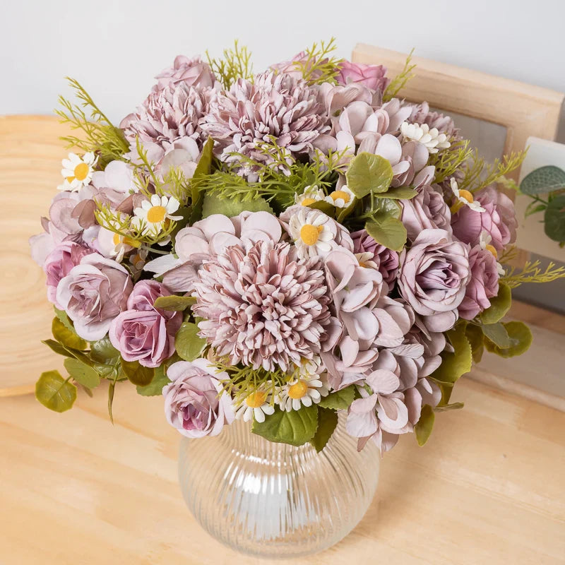 Silk Dandelion Flower Bouquet