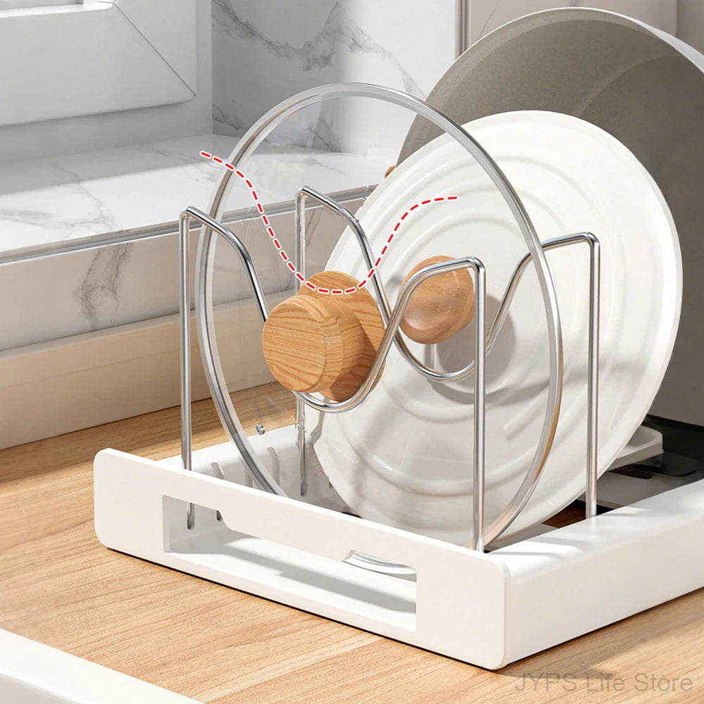 Expandable Pot & Pan Rack Organizer