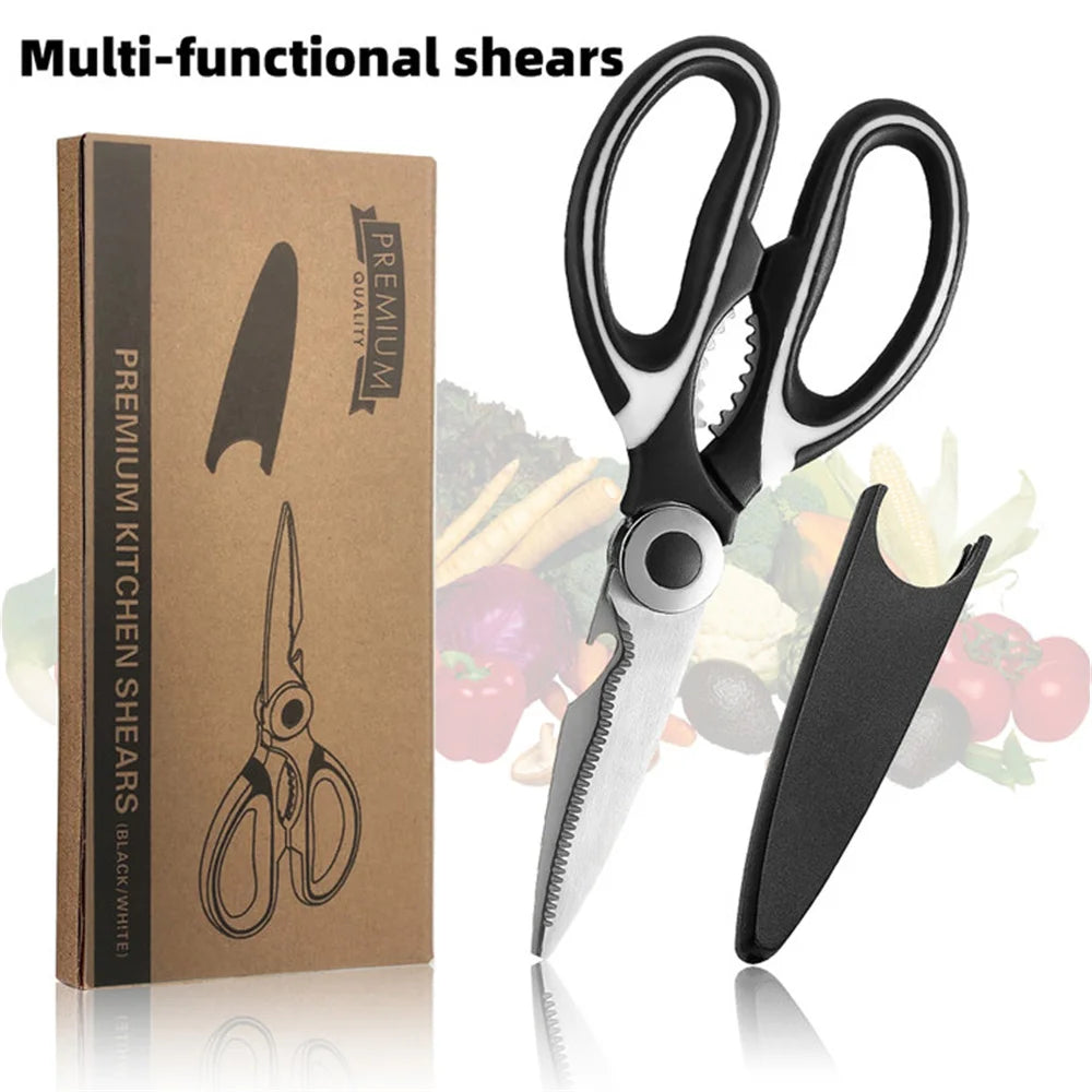 Multifunctional Kitchen Stainless Steel Scissors