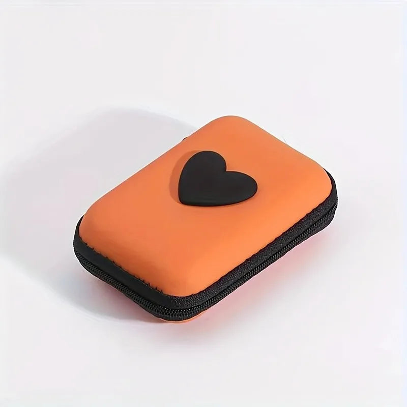 3D Heart Cable Storage Bag
