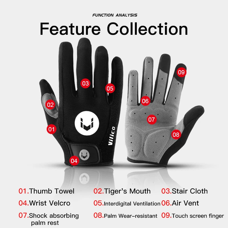 Full Finger MTB Cycling Gloves