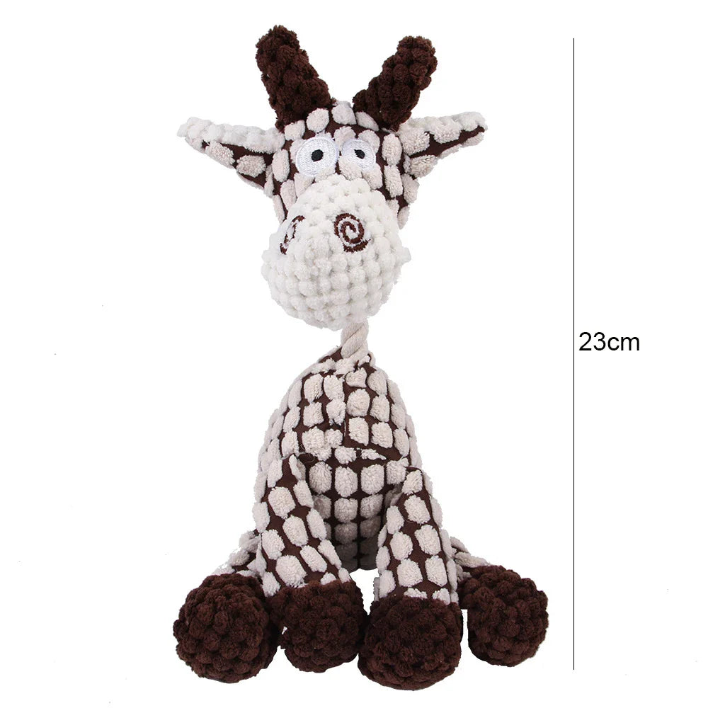 YOUSE Corduroy Donkey Dog Chew Toy