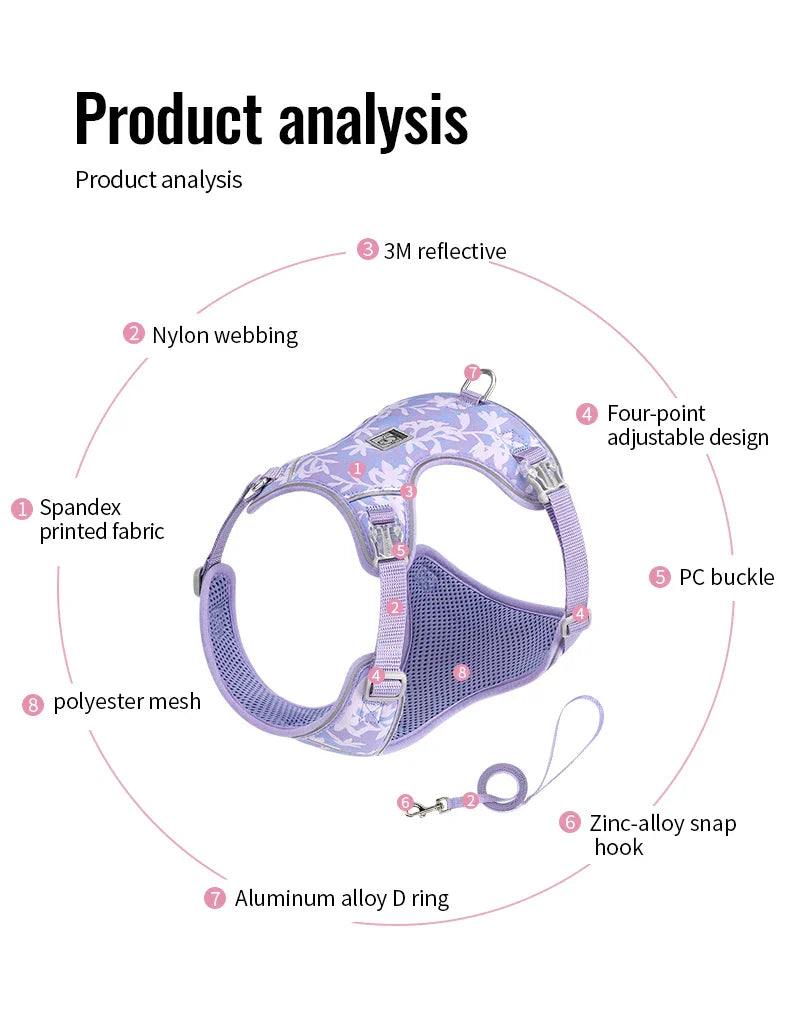 TRUELOVE Truelove Reflective Dog Harness Set