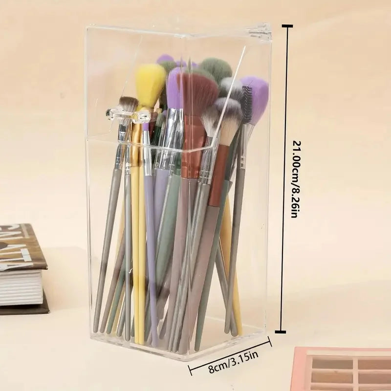 Large Acrylic Makeup Brush Holder