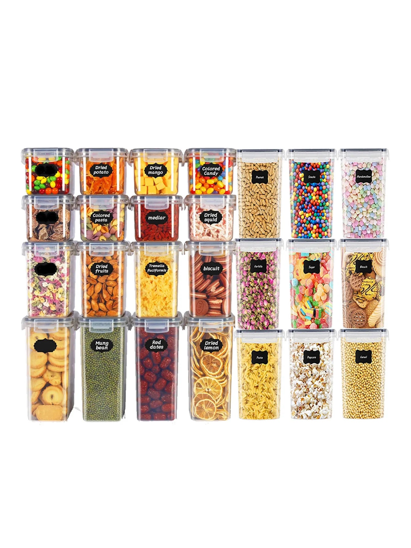 48pcs Sealed Food Storage Containers with Lids