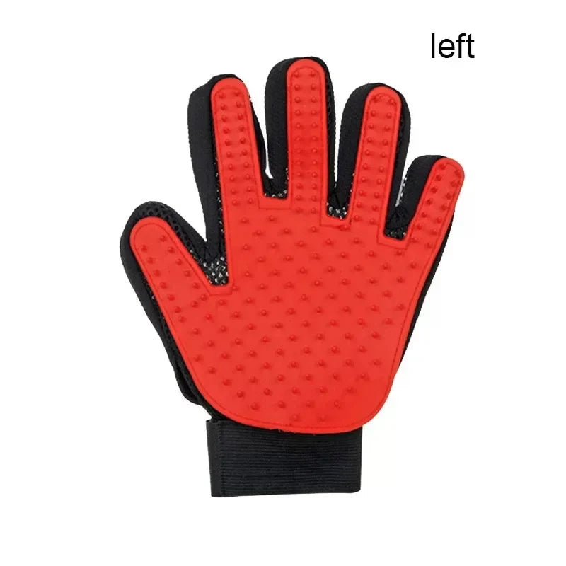 Rubber Dog Grooming Hair Gloves