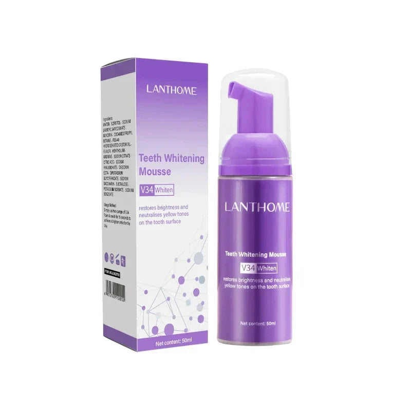 V34 Teeth Whitening Mousse Toothpaste